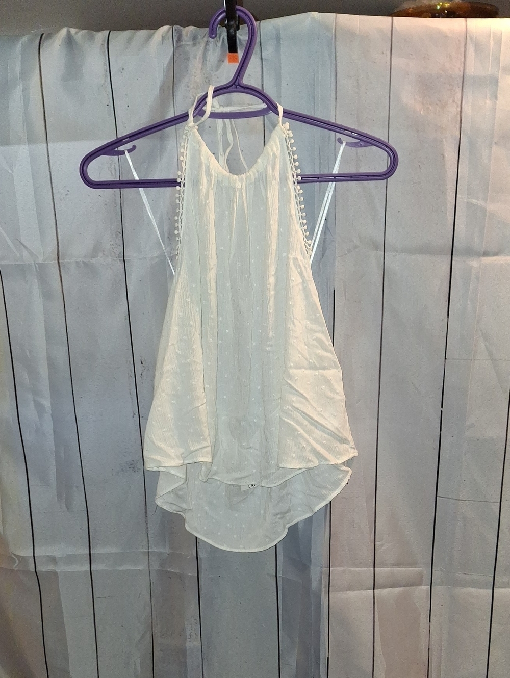 Ambiance White Halter-Style Swing Camisole